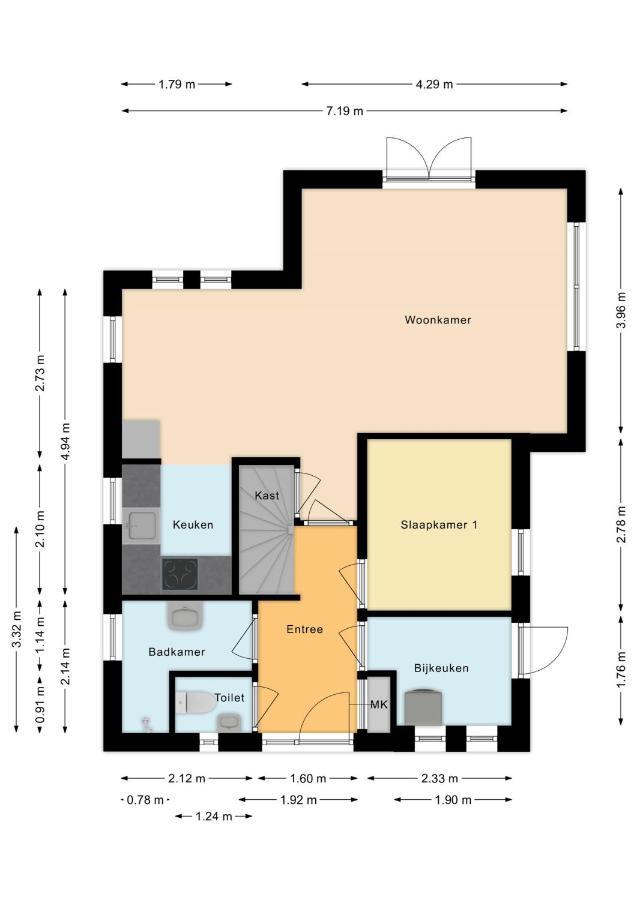 New 3 Bedroom House 7 People Ewijk Eksteriør bilde